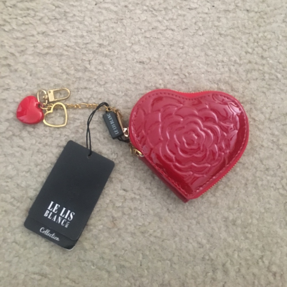 Heart shaped coin purse