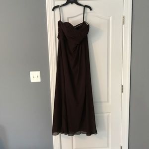 Spaghetti strap gown