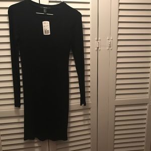 NWT Forever 21 Small Ribbed Black BodyCon Dress