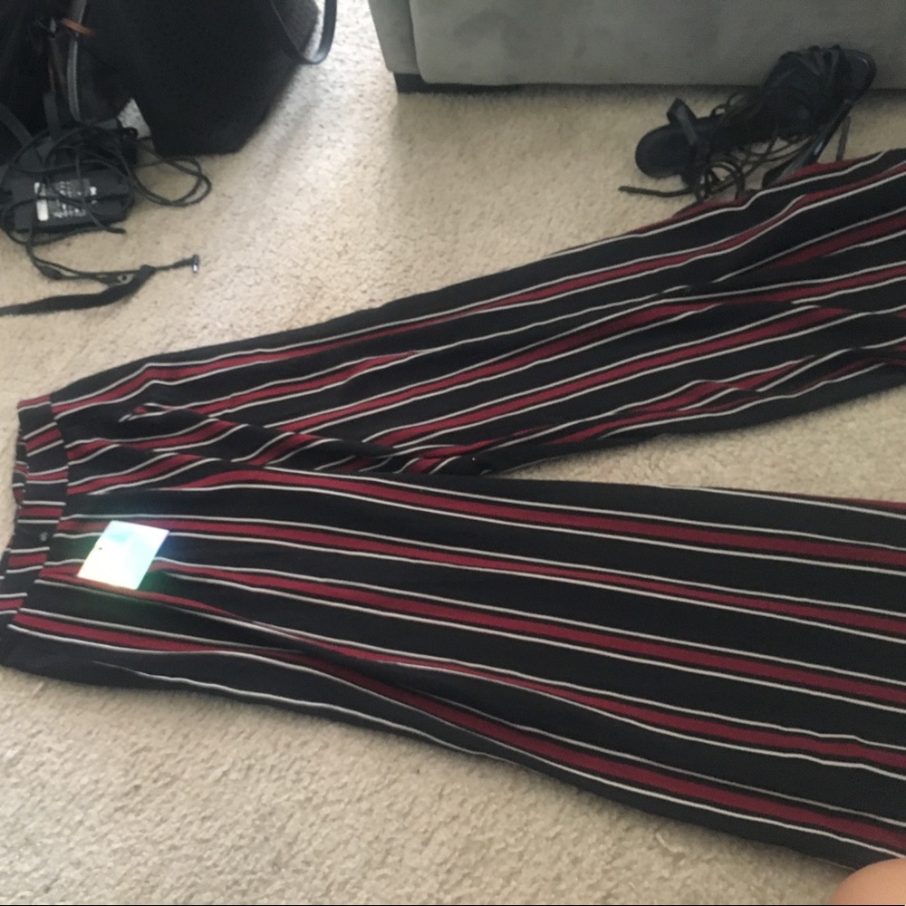 Misguided wide leg trouser pant