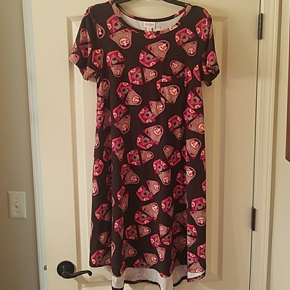 🦄Lularoe S Carly dress Russian Nesting Dolls BNWT