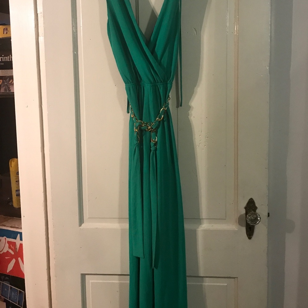 Green jumpsuit