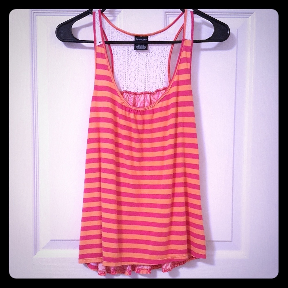 Stripes/Tribal Print Tank Top