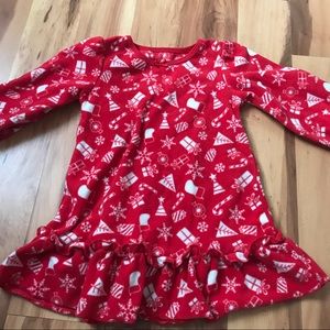 Girls Holiday Pajama Dress