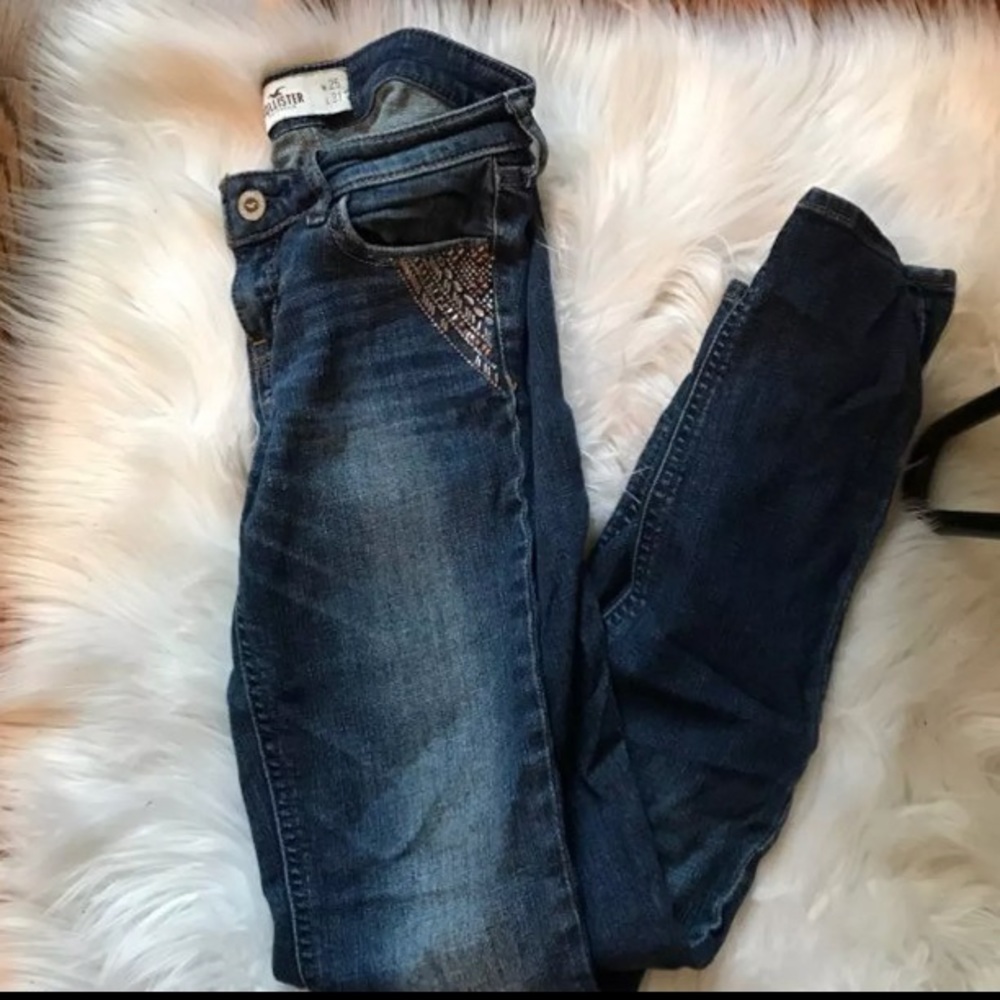 Beaded Hollister Skinny jeans