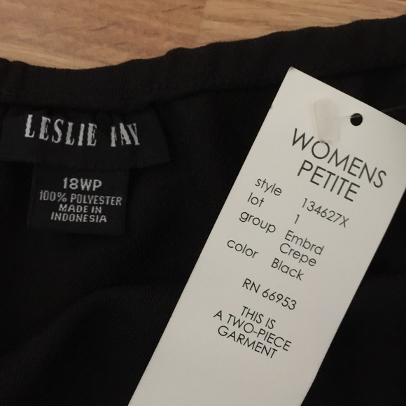 Leslie Fay 2-pc Embroidered Jacket and Skirt-NWT - Picture 4 of 5