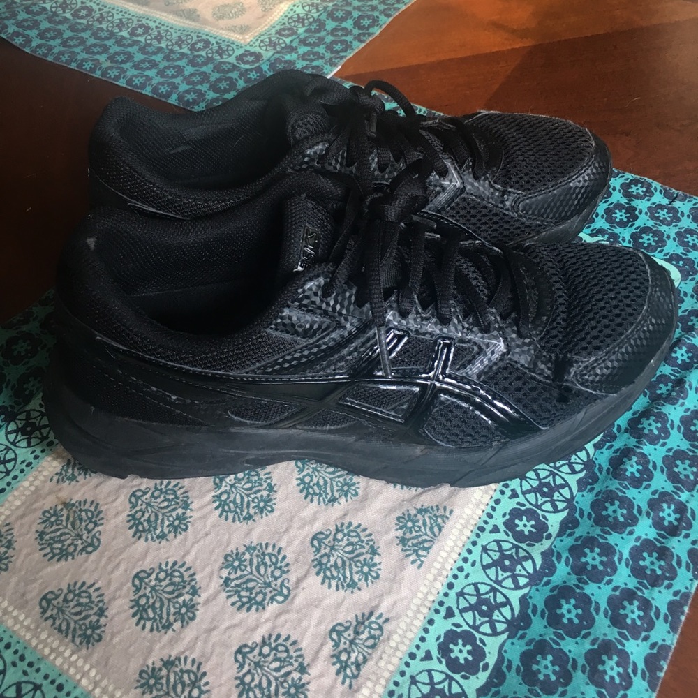 All black Asics
