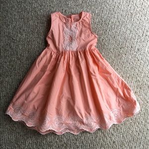 Crazy 8 size 4t peach Lace cut out dress
