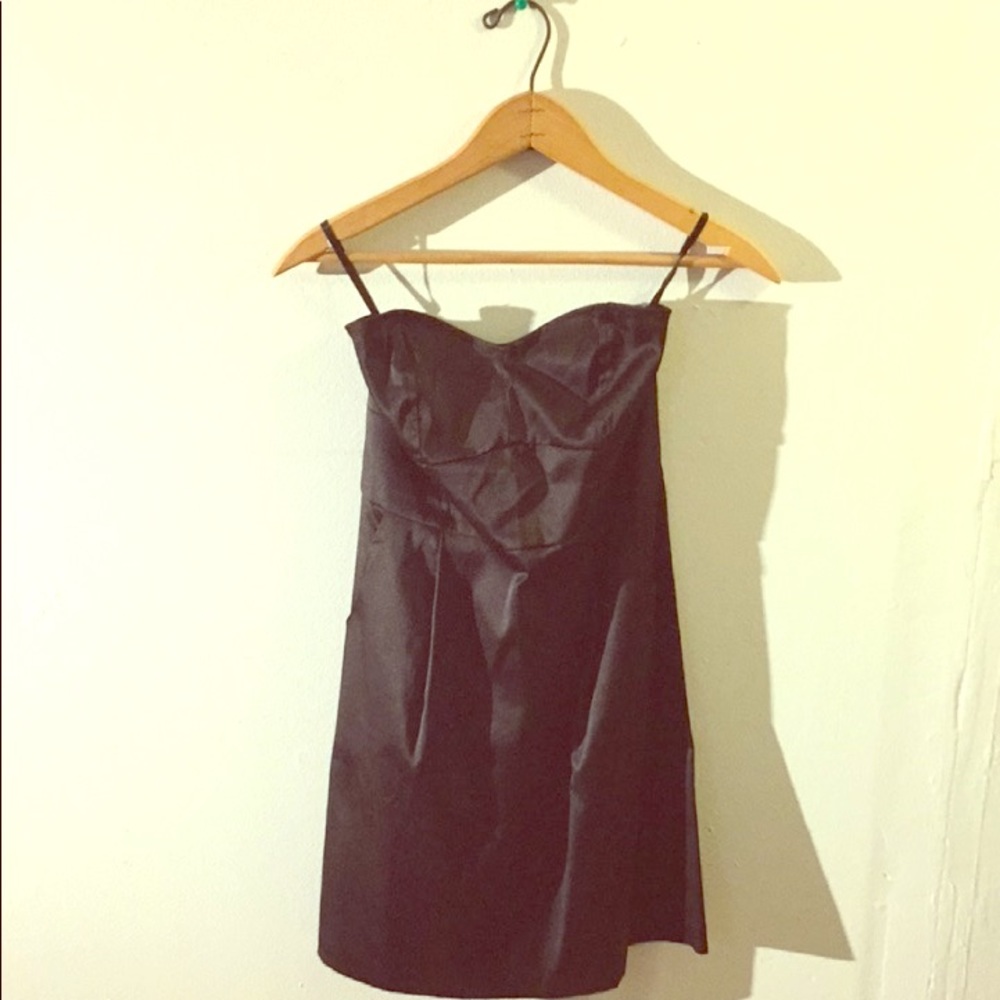 Silence + Noise Black Strapless Dress
