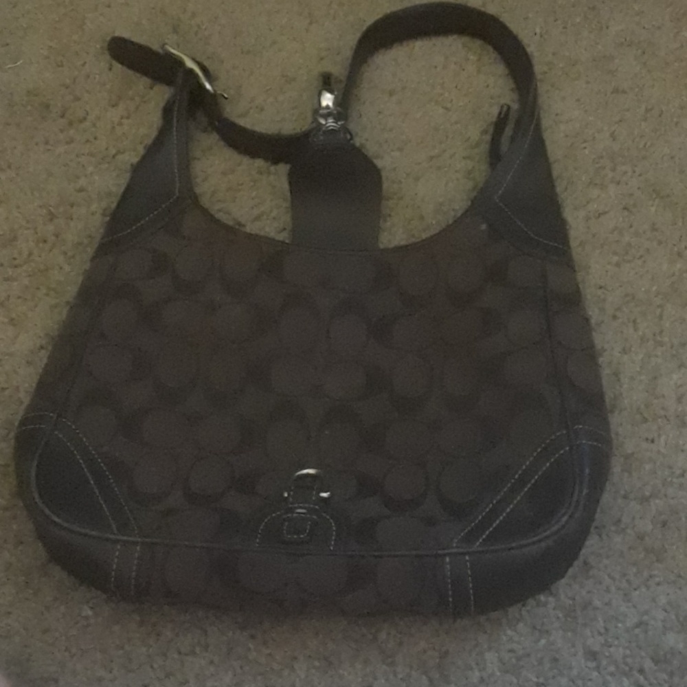 Dark chocolate Coach purse