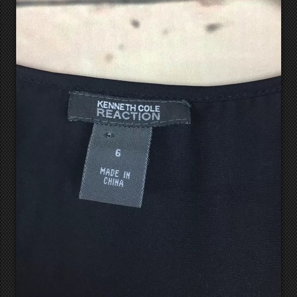 Kenneth Cole Sz 6 Semi Sheer Layer Tank Top Shirt - Picture 4 of 5