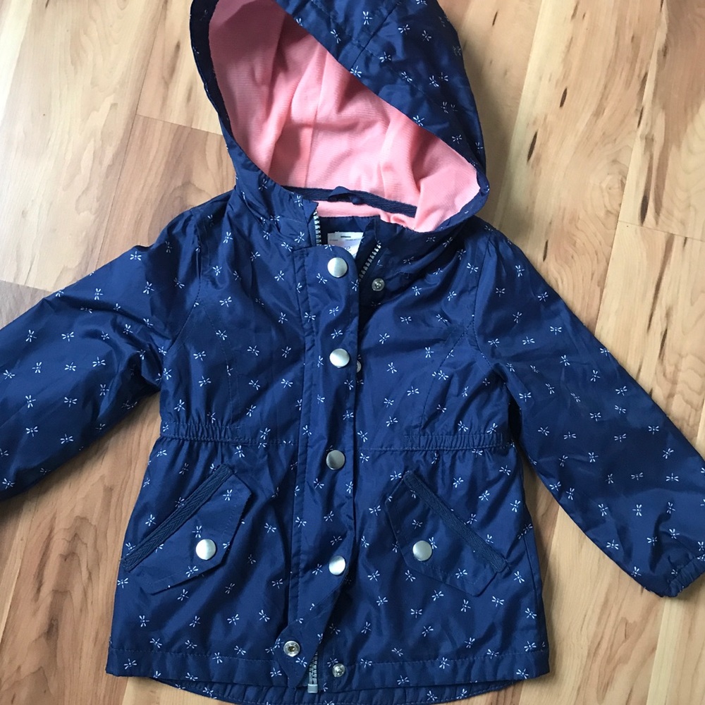 Girls Jersey lined firefly Raincoat
