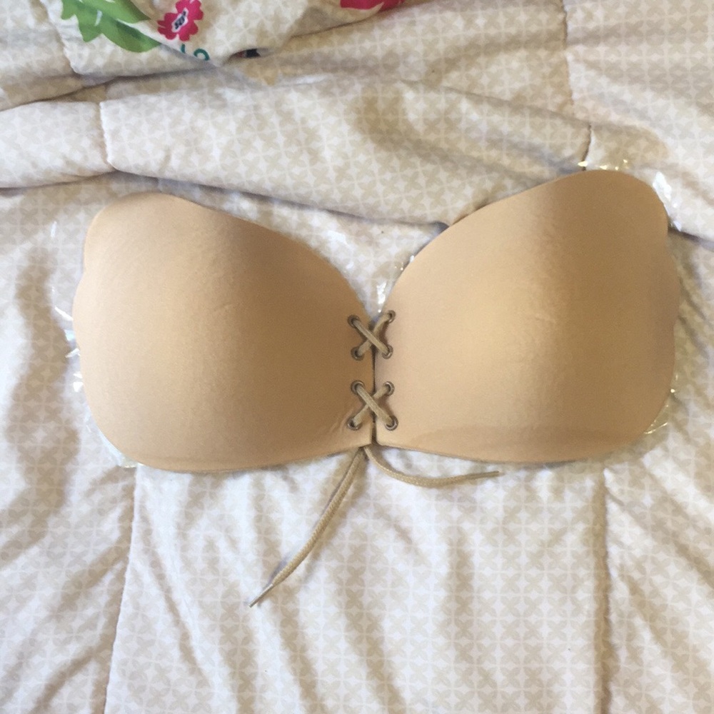 Tan sticky bra