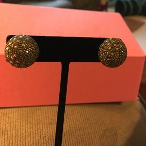 Sterling Silver & Marcasite Dome Earrings