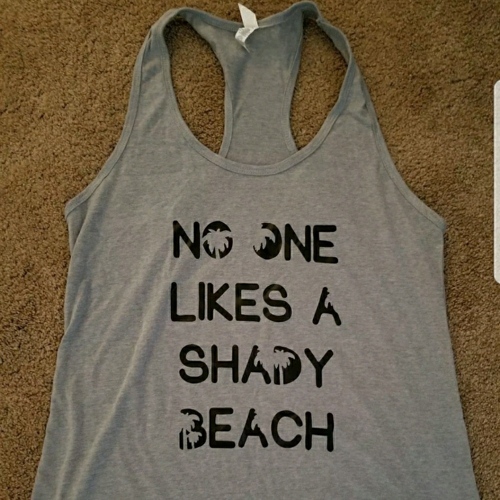 Custom made razor back tank