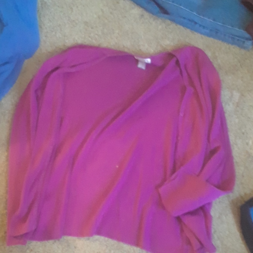 Pink cardigan