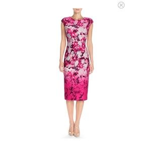 Vince Camuto Floral Scuba Midi