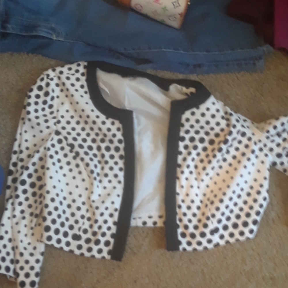 Designer crop blazer