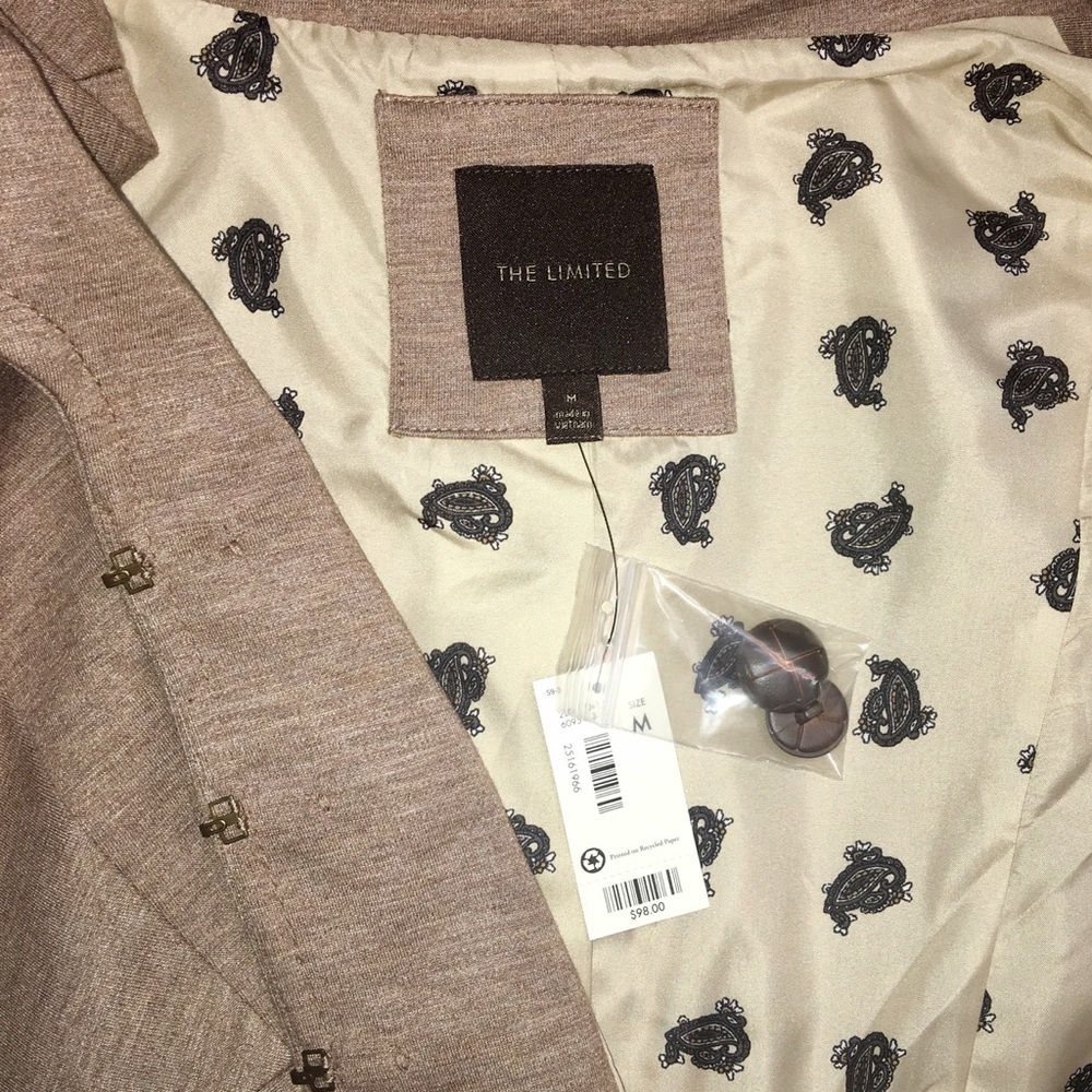 The Limited Camel Ponte Knit Blazer NWT - Picture 7 of 7