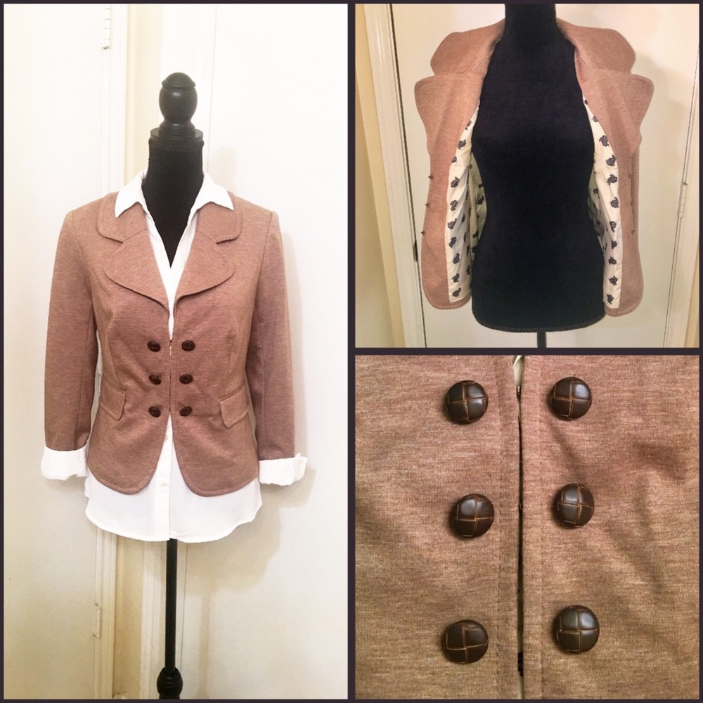 The Limited Camel Ponte Knit Blazer NWT