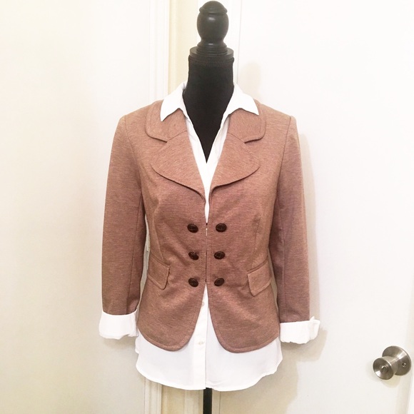 The Limited Camel Ponte Knit Blazer NWT - Picture 2 of 7