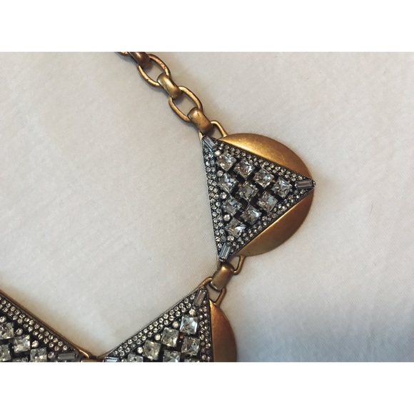 J.Crew Gold Statement Necklace - Picture 1 of 3