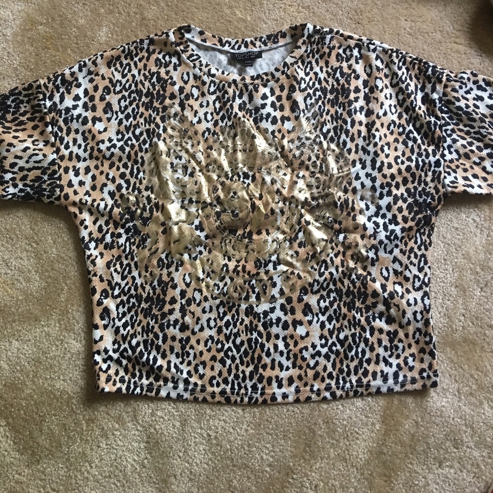 Top Shop Cheetah Shirt