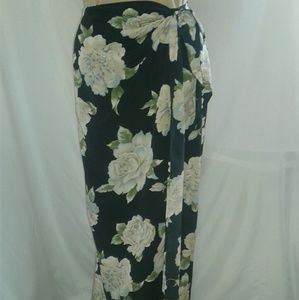 Floral Wrap Skirt