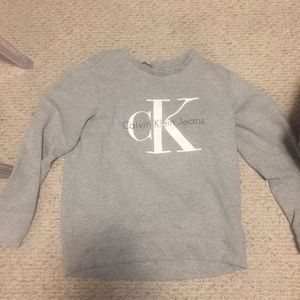 Calvin Klein size small gray crew neck