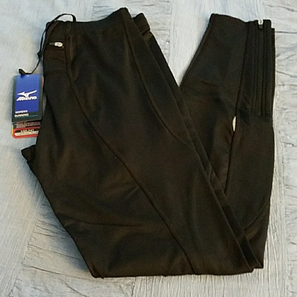 Mizuno thermal plus running tights ankle zip