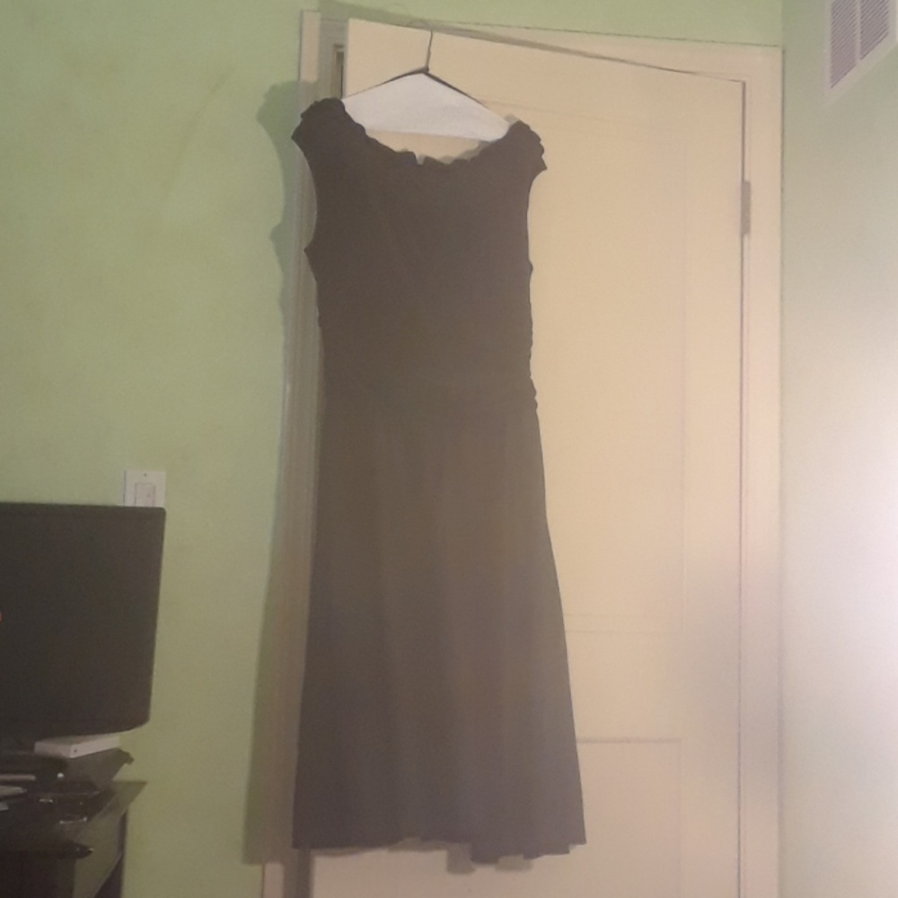 Black ball gown