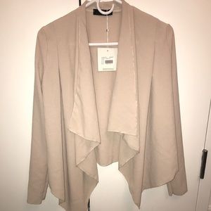 Nude waterfall casual blazer jacket