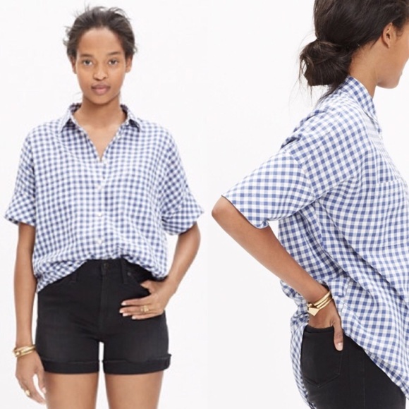 Madewell Tops - Madewell Courier Gingham Shirt