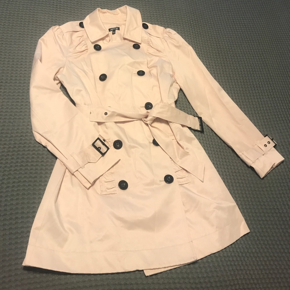 Pale Pink Trench Coat