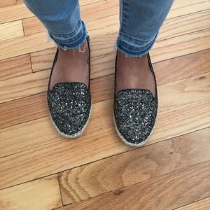 Steve Madden glitter flats