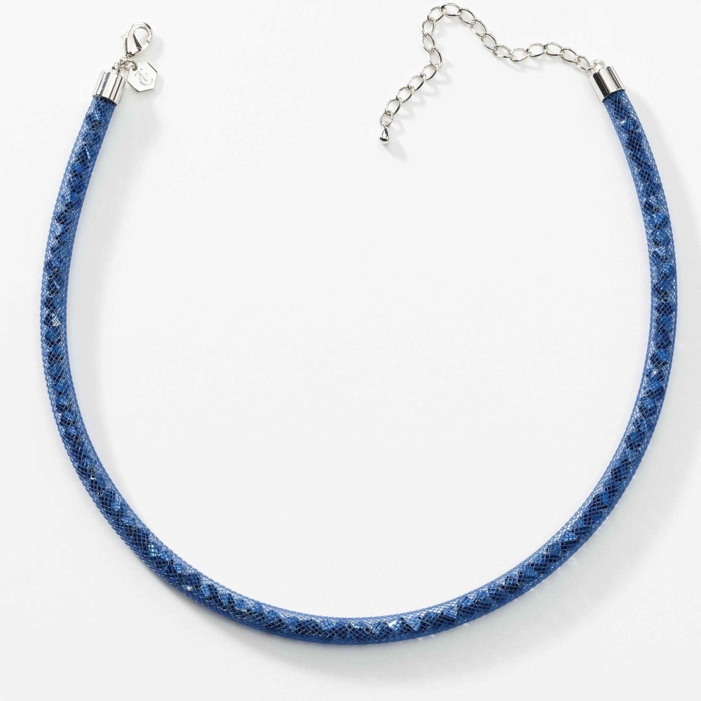 Touchstone Crystal Swarovski Posh Necklace, Cobalt