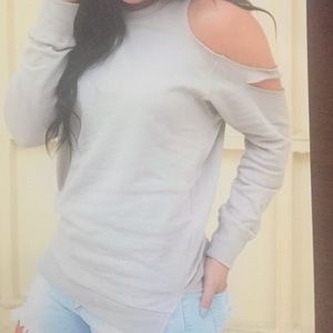 New Cold shoulder sweatshirt