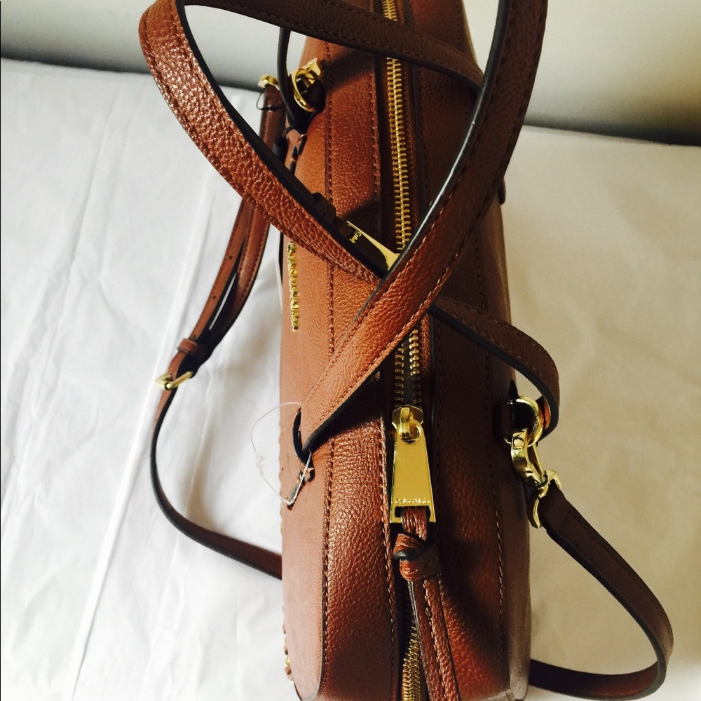 Calvin Klein Women's Jetlink Satchel w/ Chain - Picture 6 of 8