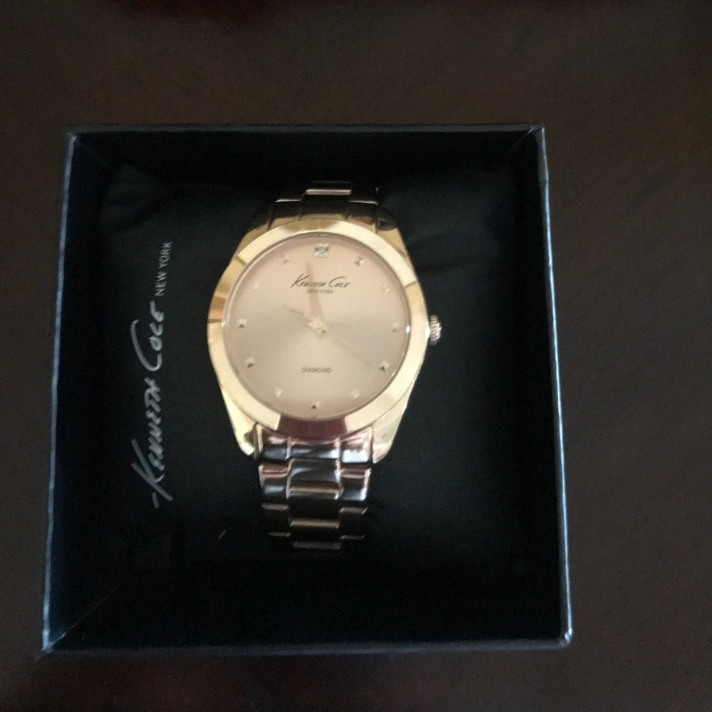 Kenneth Cole rose gold watch.