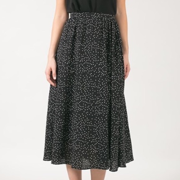 Dot Print Midi Skirt - NEW with Tag - Picture 2 of 4