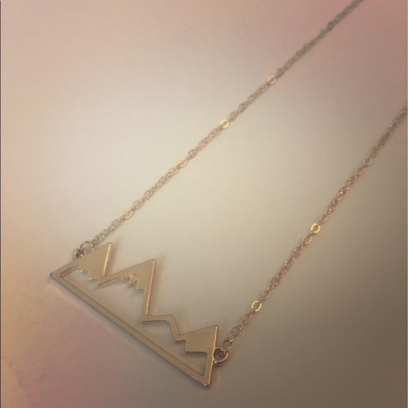 PRICE DROP! 1 Left! Gold Mountain Range Necklace - Picture 4 of 4