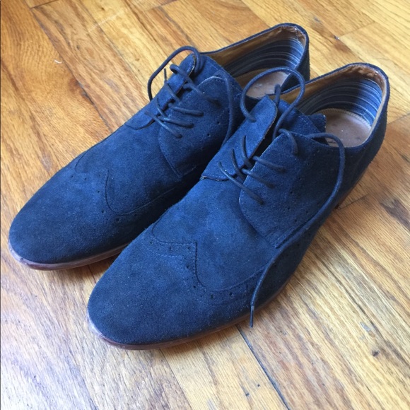 aldo blue suede shoes