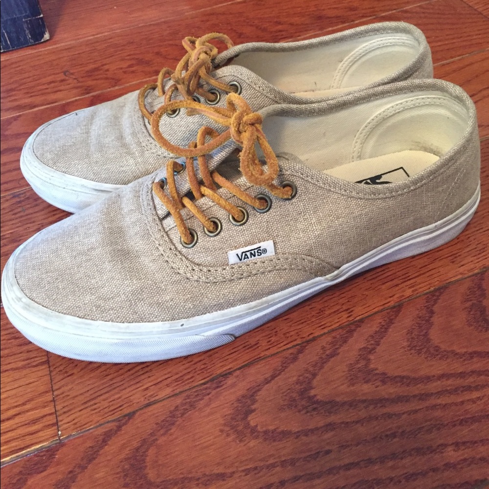 Nude/beige fabric vans