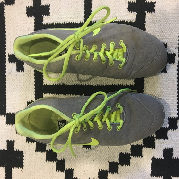 Nike Shoes - Nike free fit 2 gray and green tennis shoes Nike Shoes - Nike free fit 2 gray and green tennis shoes