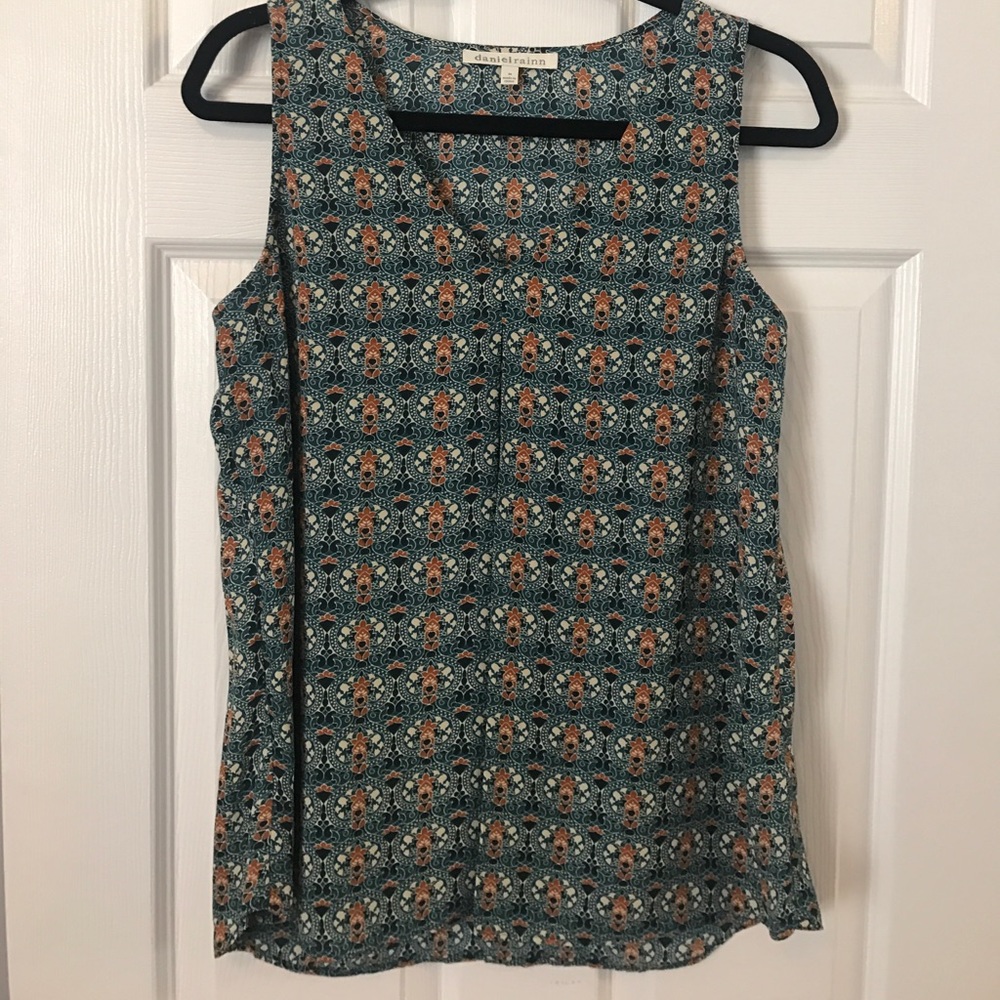 Boho Print sleeveless blouse Daniel Rainn