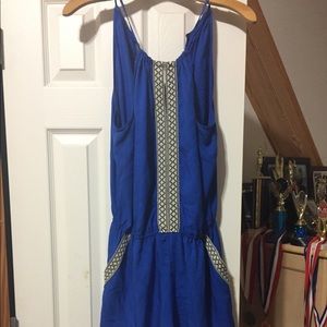 Blue short romper