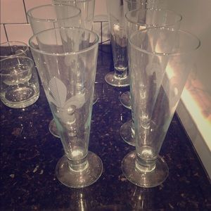 Fleur de Lis Beer glasses