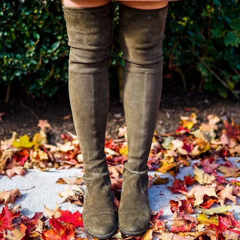 Stuart Weitzman Lowland Loden suede 7.5 M