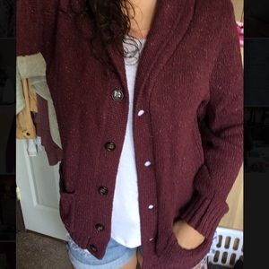 Burgundy Sweater/Cardigan