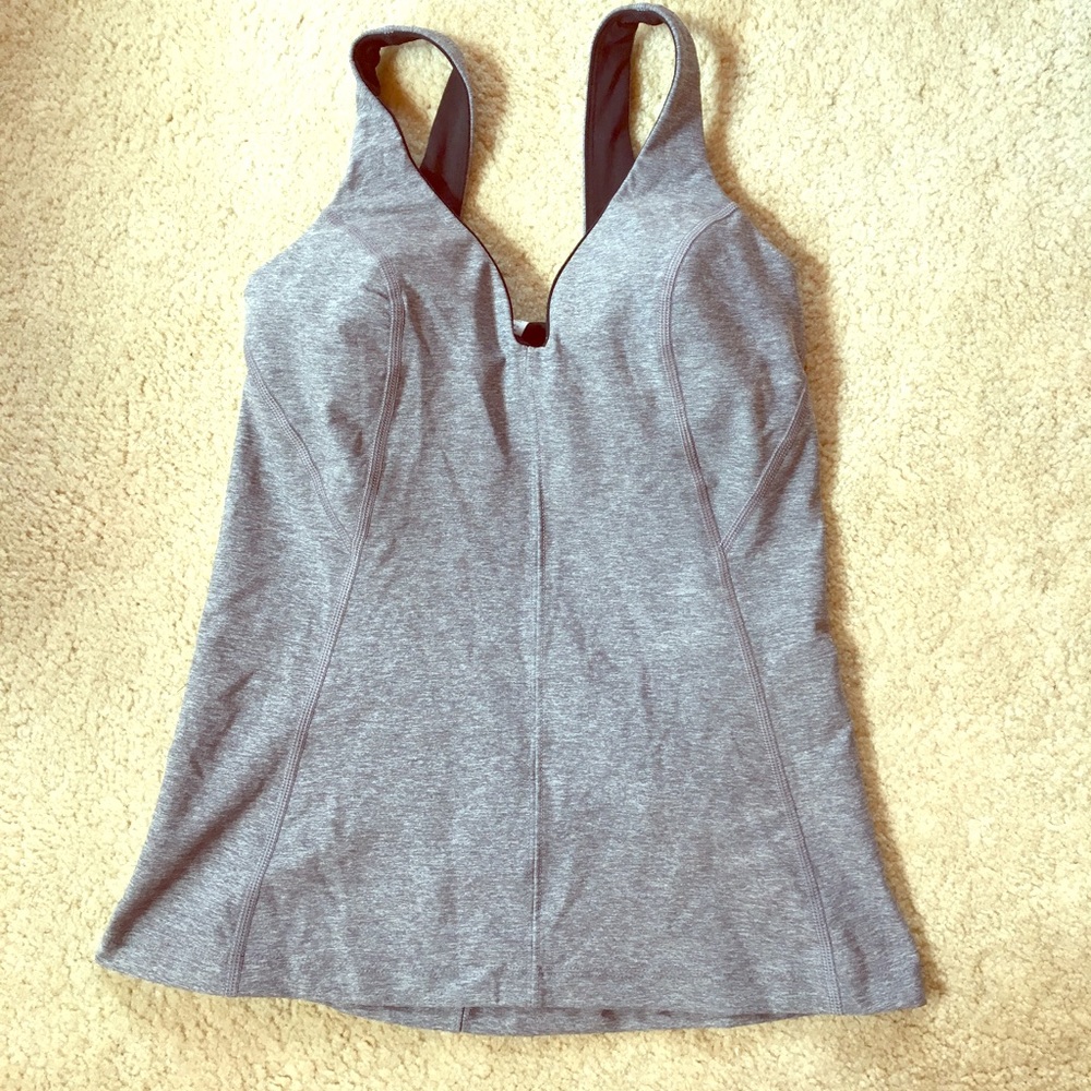Lululemon tank- removable cups. Never worn size 4